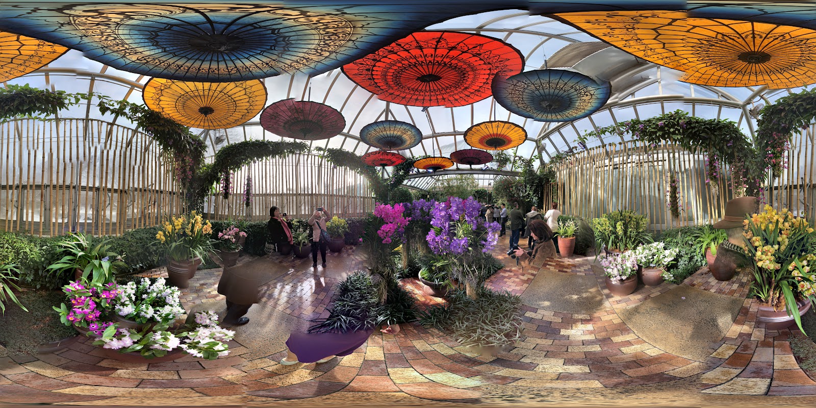 Greenhouses at Chicago Botanic Garden